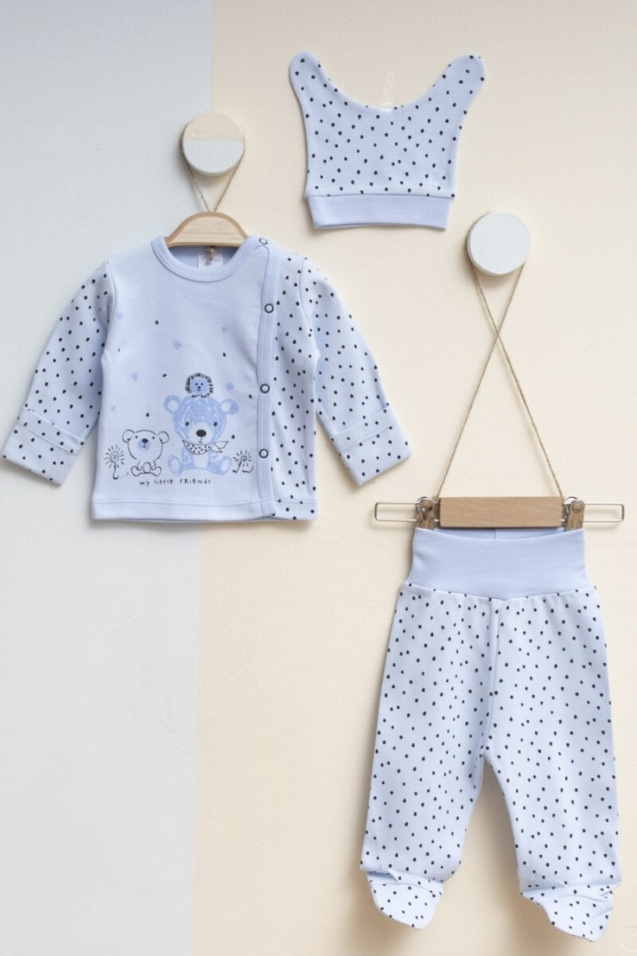 Wholesale Baby Unisex 3-Pieces Newborn Set 0-3M - Producer: Gümüş Baby - Wholesale Kids & Baby Clothes From Turkey - TheBS Kids