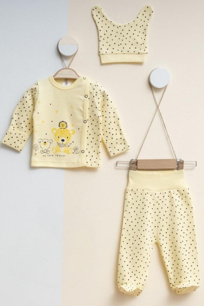 Wholesale Baby Unisex 3-Pieces Newborn Set 0-3M - Producer: Gümüş Baby - Wholesale Kids & Baby Clothes From Turkey - TheBS Kids