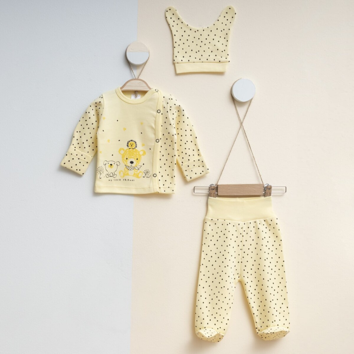 Wholesale Baby Unisex 3-Pieces Newborn Set 0-3M - Producer: Gümüş Baby - Wholesale Kids & Baby Clothes From Turkey - TheBS Kids