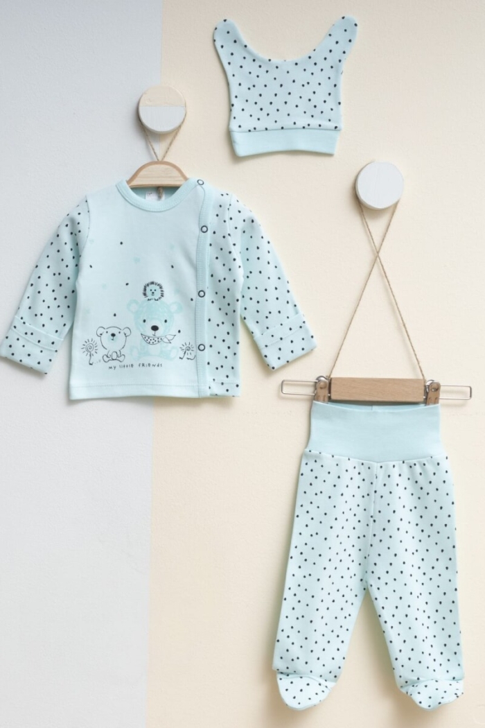 Wholesale Baby Unisex 3-Pieces Newborn Set 0-3M - Producer: Gümüş Baby - Wholesale Kids & Baby Clothes From Turkey - TheBS Kids