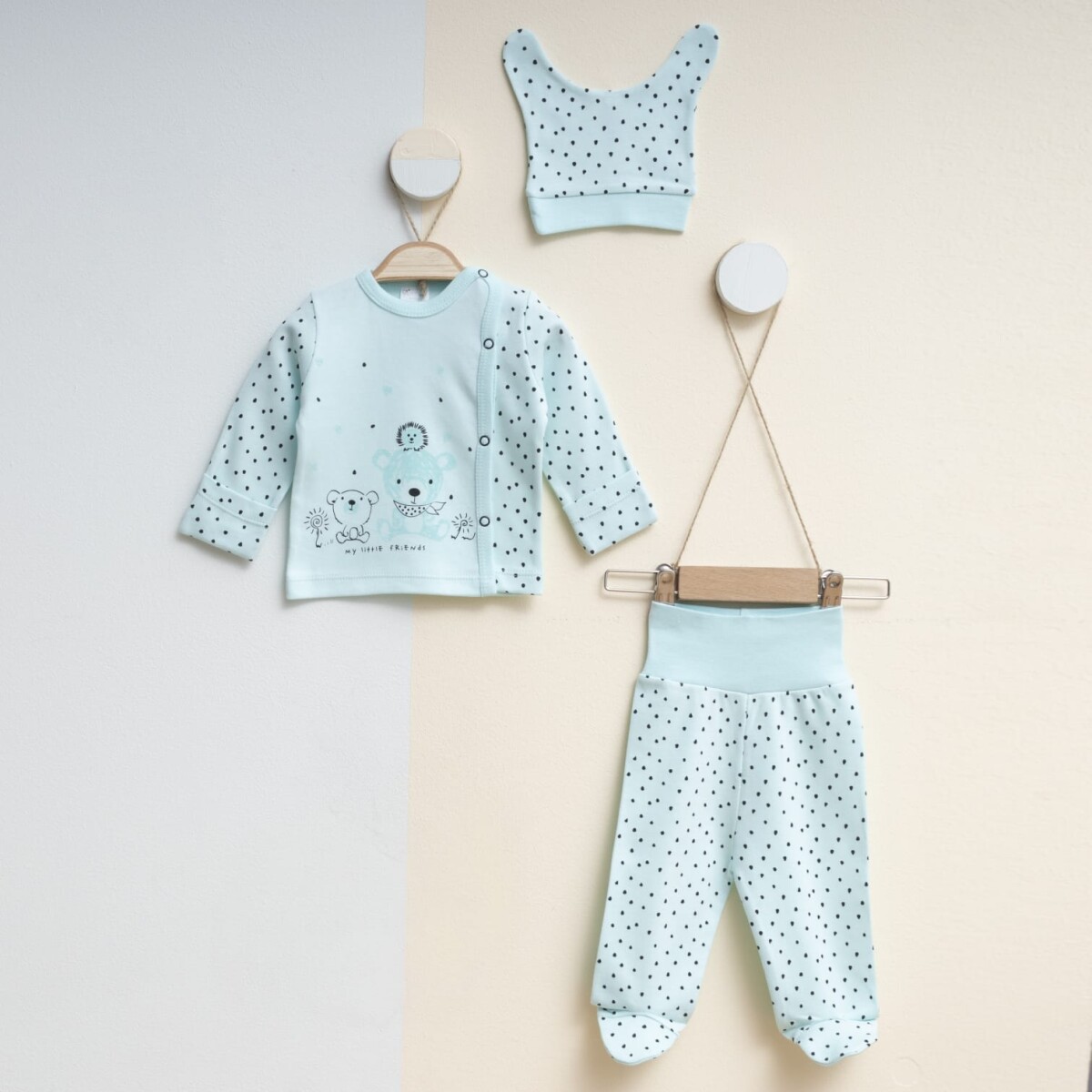 Wholesale Baby Unisex 3-Pieces Newborn Set 0-3M - Producer: Gümüş Baby - Wholesale Kids & Baby Clothes From Turkey - TheBS Kids