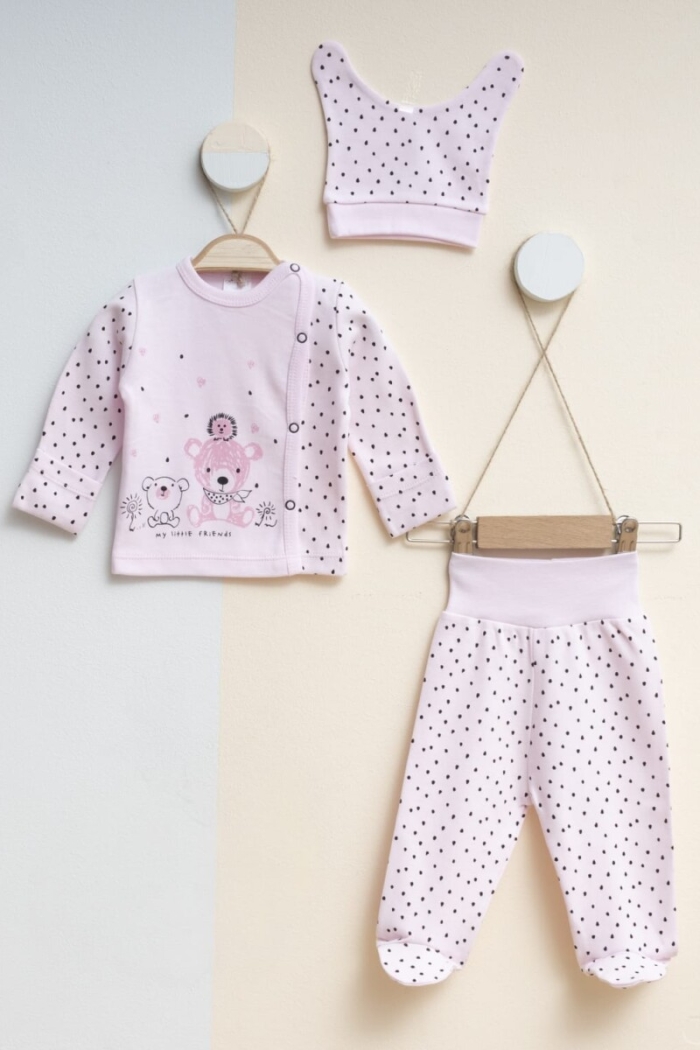 Wholesale Baby Unisex 3-Pieces Newborn Set 0-3M - Producer: Gümüş Baby - Wholesale Kids & Baby Clothes From Turkey - TheBS Kids