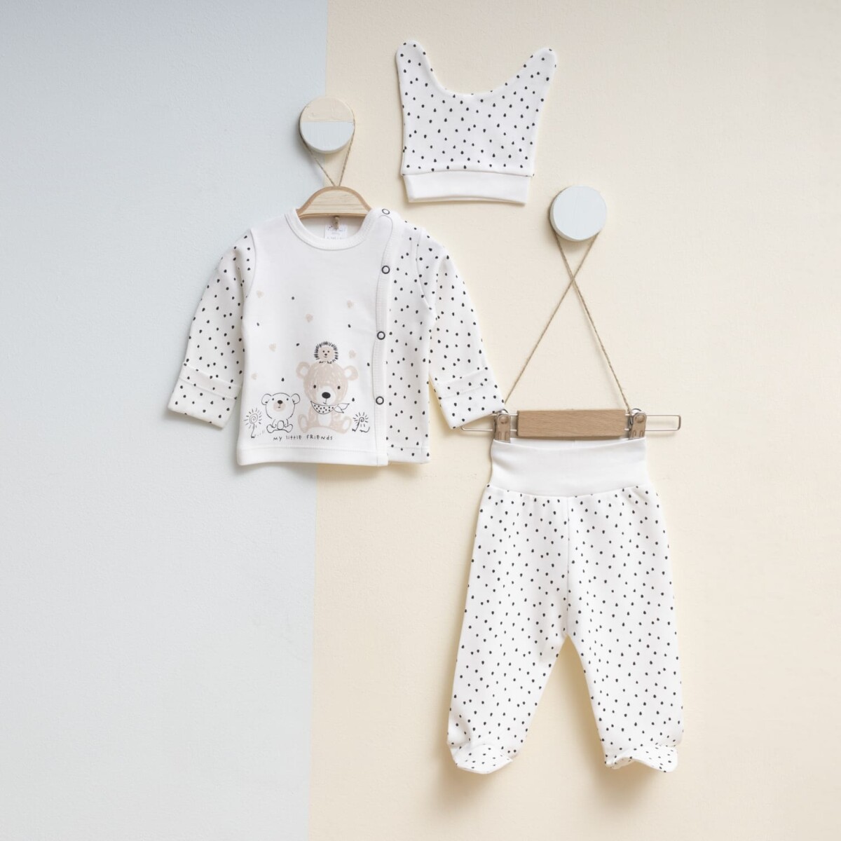 Wholesale Baby Unisex 3-Pieces Newborn Set 0-3M - Producer: Gümüş Baby - Wholesale Kids & Baby Clothes From Turkey - TheBS Kids