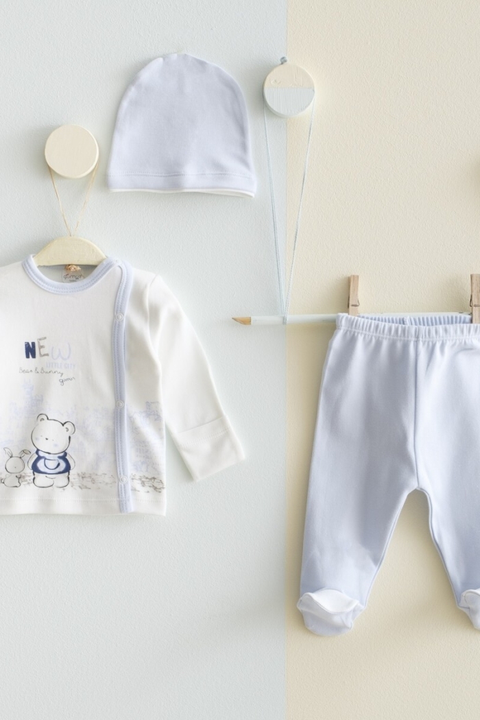 Wholesale Baby Unisex 3-Pieces Newborn Set 0-3M - Producer: Gümüş Baby - Wholesale Kids & Baby Clothes From Turkey - TheBS Kids
