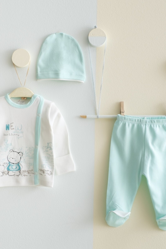 Wholesale Baby Unisex 3-Pieces Newborn Set 0-3M - Producer: Gümüş Baby - Wholesale Kids & Baby Clothes From Turkey - TheBS Kids