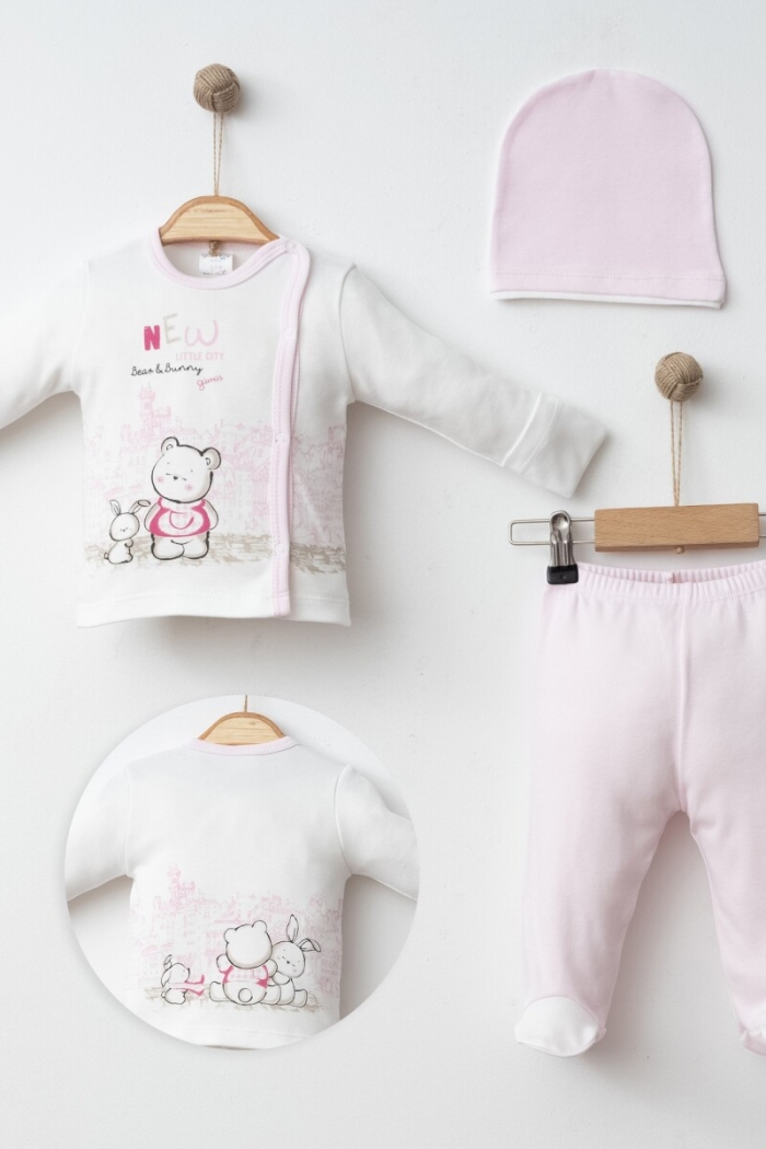 Wholesale Baby Unisex 3-Pieces Newborn Set 0-3M - Producer: Gümüş Baby - Wholesale Kids & Baby Clothes From Turkey - TheBS Kids