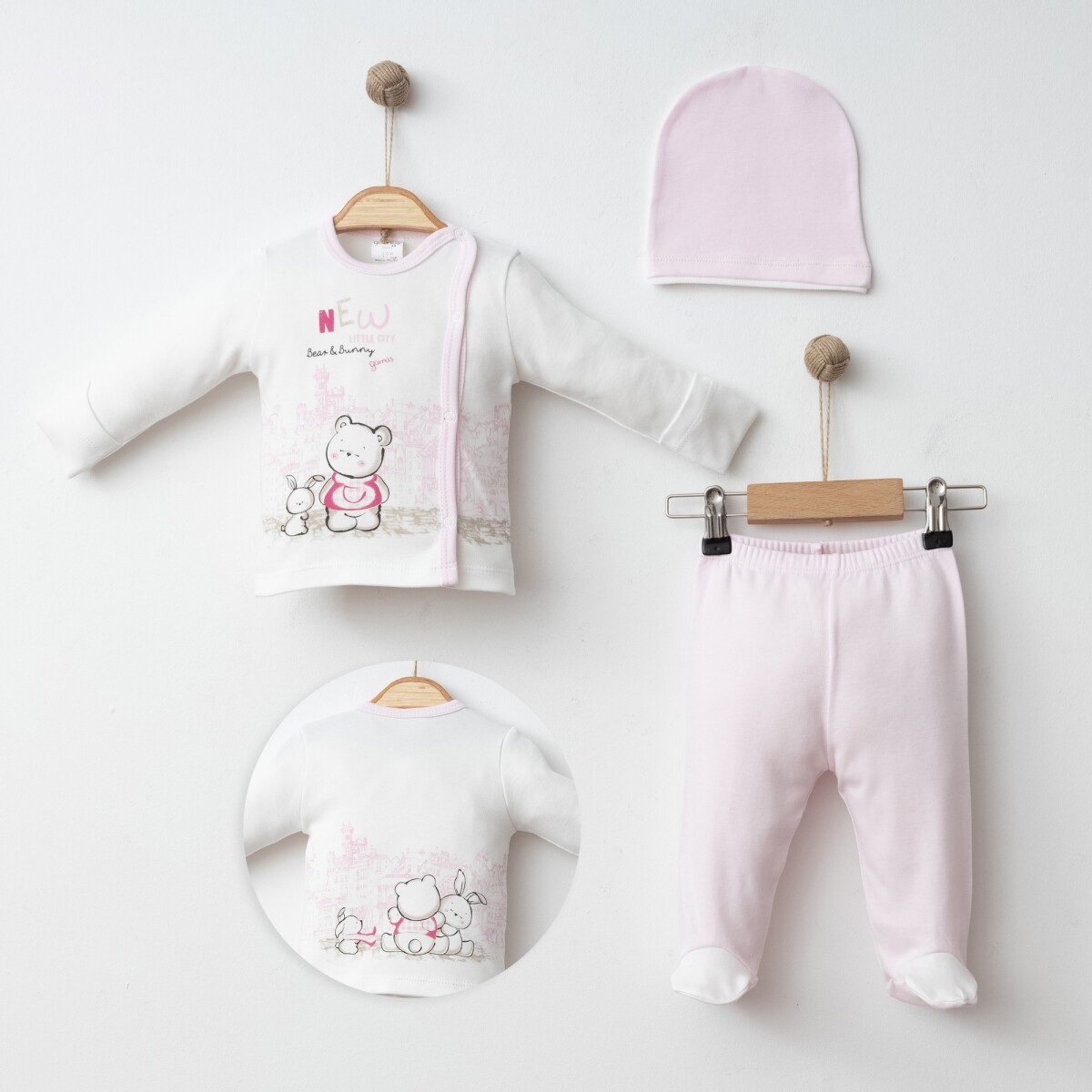 Wholesale Baby Unisex 3-Pieces Newborn Set 0-3M - Producer: Gümüş Baby - Wholesale Kids & Baby Clothes From Turkey - TheBS Kids