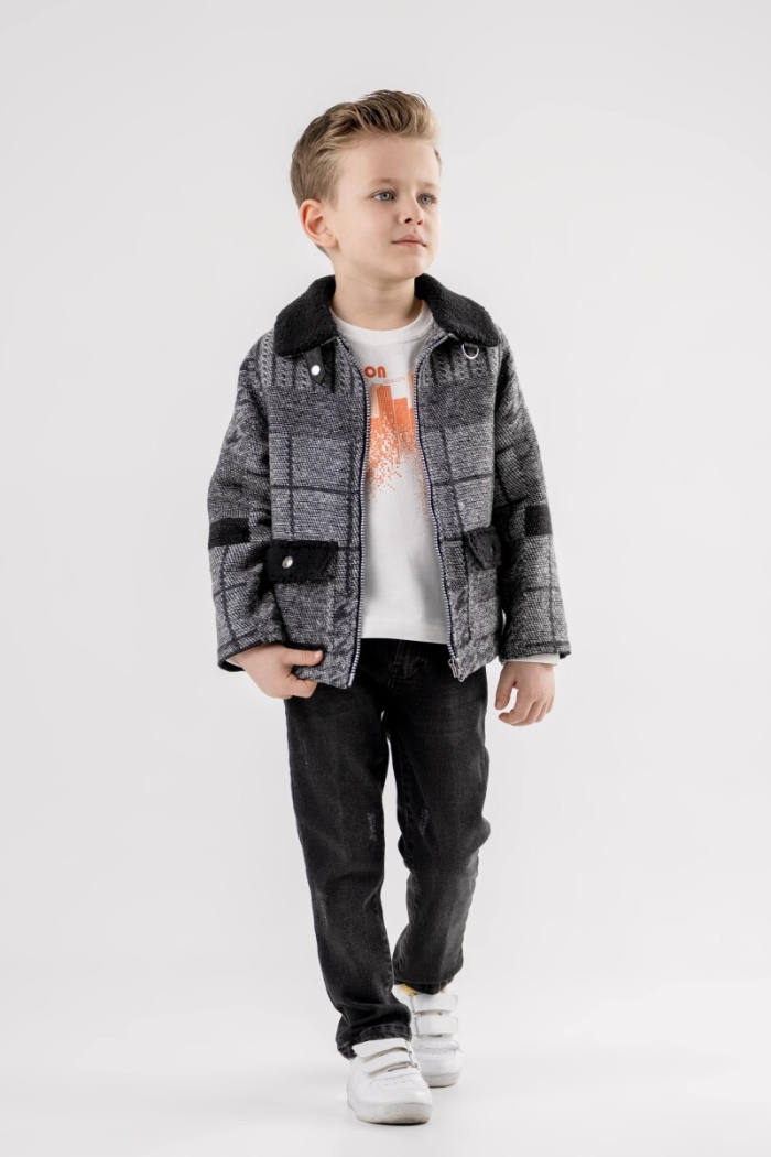 Wholesale Boys 3-Piece Coat T-Shirt and Pants Set 3-7Y - Producer: Lemon - Wholesale Kids & Baby Clothes From Turkey - TheBS Kids