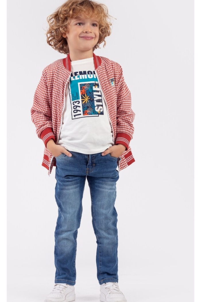 Wholesale Boys 3-Piece Jacket Denim Pants And T-Shirt Set 5-8Y - Producer: Lemon - Wholesale Kids & Baby Clothes From Turkey - TheBS Kids