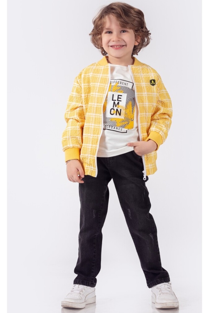 Wholesale Boys 3-Piece Jacket Pants And T-Shirt Set 1-4Y - Producer: Lemon - Wholesale Kids & Baby Clothes From Turkey - TheBS Kids