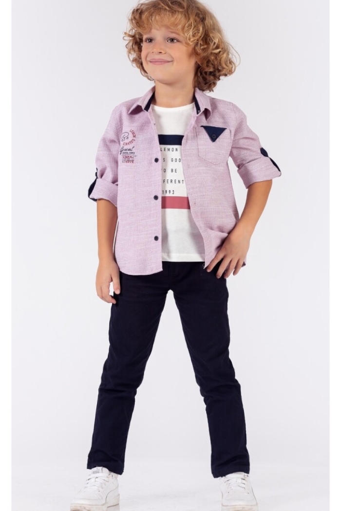 Wholesale Boys 3-Piece Shirt Pants and T-Shirt Set 1-4Y - Producer: Lemon - Wholesale Kids & Baby Clothes From Turkey - TheBS Kids