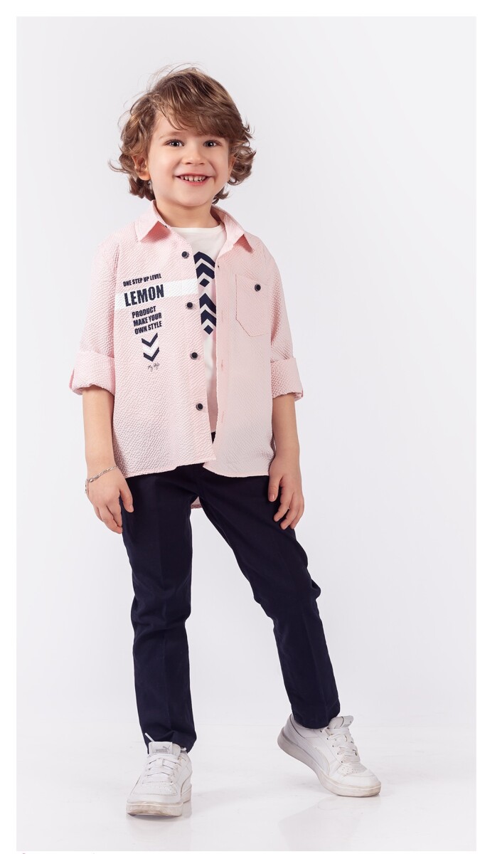 Wholesale Boys 3-Piece Shirt Pants And T-Shirt Set 1-4Y - Producer: Lemon - Wholesale Kids & Baby Clothes From Turkey - TheBS Kids