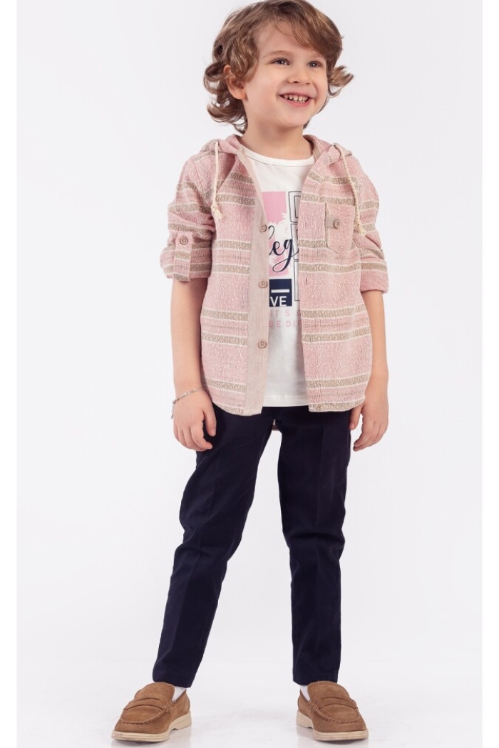 Wholesale Boys 3-Piece Shirt Pants And T-Shirt Set 5-8Y - Producer: Lemon - Wholesale Kids & Baby Clothes From Turkey - TheBS Kids