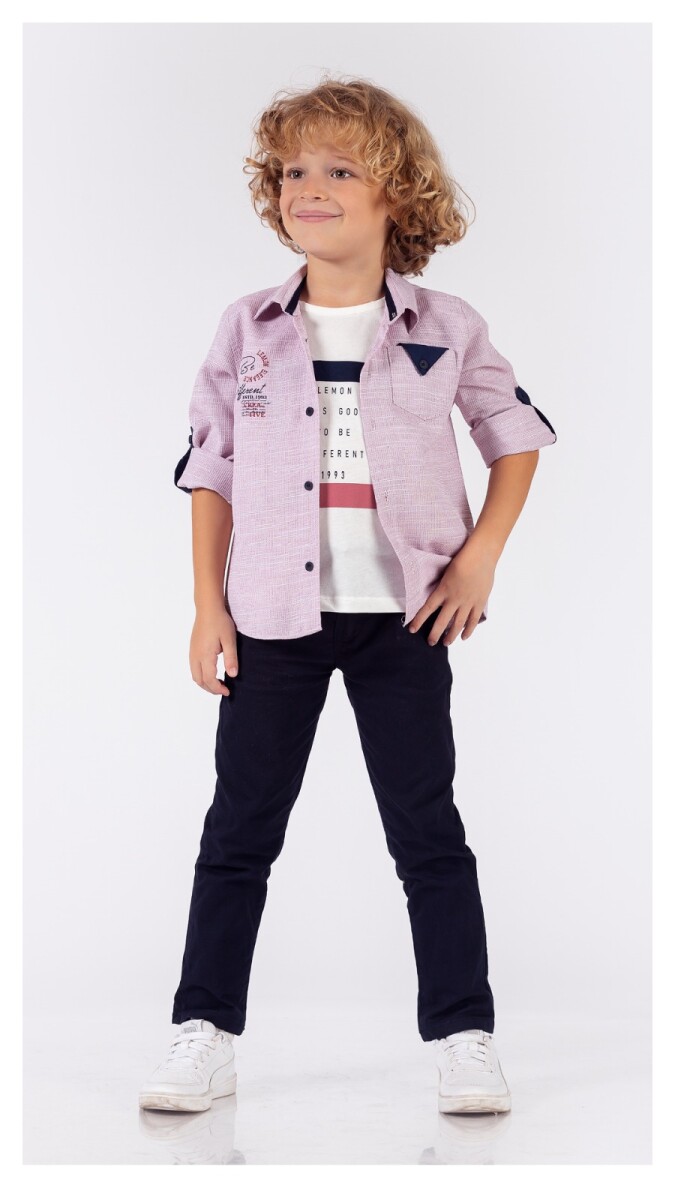 Wholesale Boys 3-Piece Shirt Pants and T-Shirt Set 5-8Y - Producer: Lemon - Wholesale Kids & Baby Clothes From Turkey - TheBS Kids