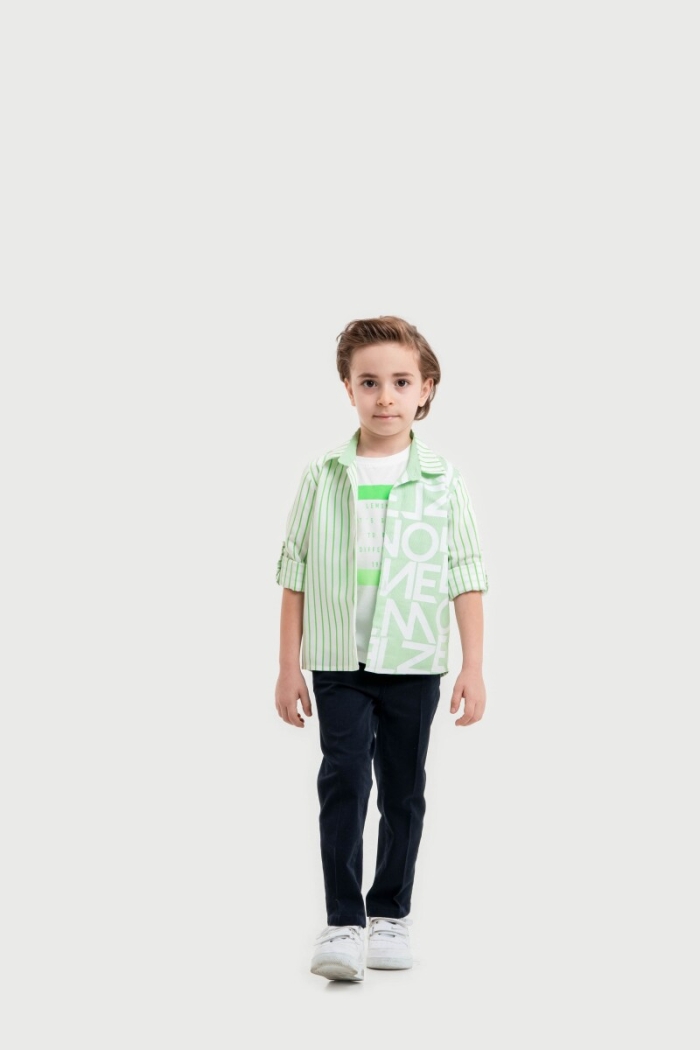 Wholesale Boys 3-Piece Shirt, T-Shirt and Pants Set 3-7Y - Producer: Lemon - Wholesale Kids & Baby Clothes From Turkey - TheBS Kids