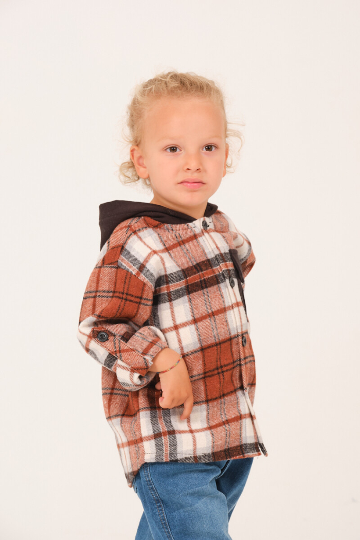 Wholesale Boys' Flannel Shirt with Hood 1-12Y - Producer: Zeyland - Wholesale Kids & Baby Clothes From Turkey - TheBS Kids
