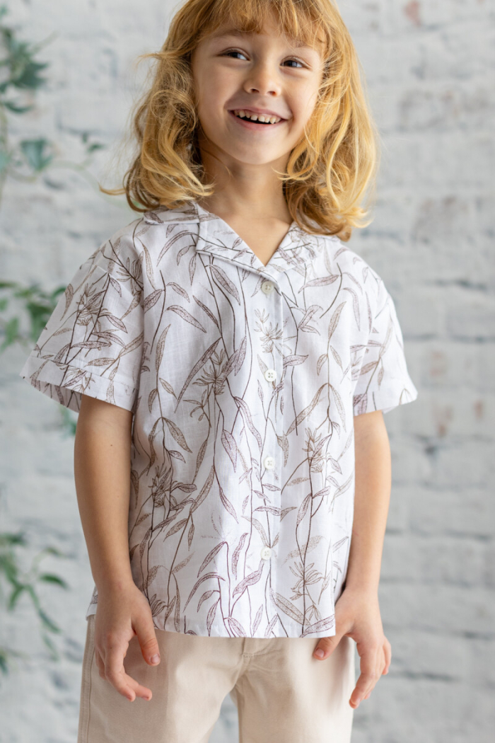 Wholesale Boys Leaves Patterned Shirt 3-14Y - Producer: Zeyland - Wholesale Kids & Baby Clothes From Turkey - TheBS Kids