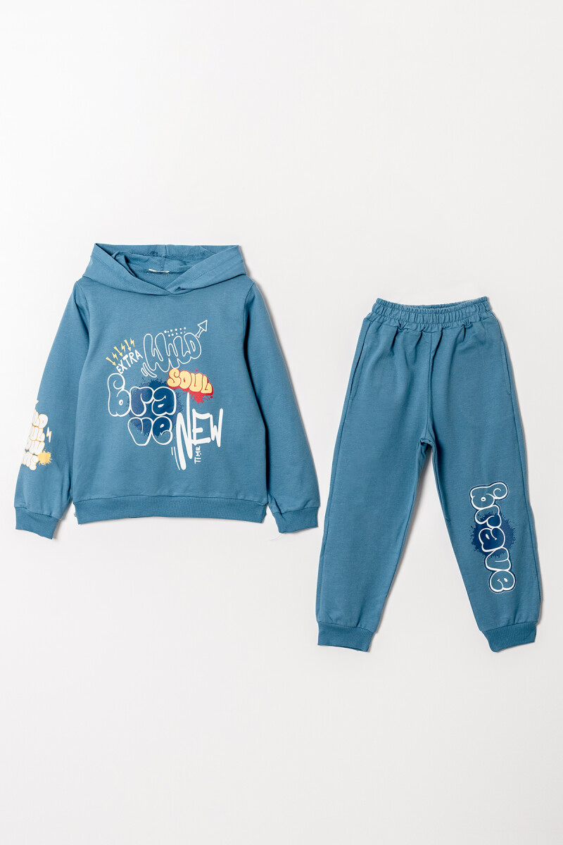 Wholesale Boys' Printed Hoodie Sweatshirt and Pants 6-9Y - Producer: Tuffy - Wholesale Kids & Baby Clothes From Turkey - TheBS Kids