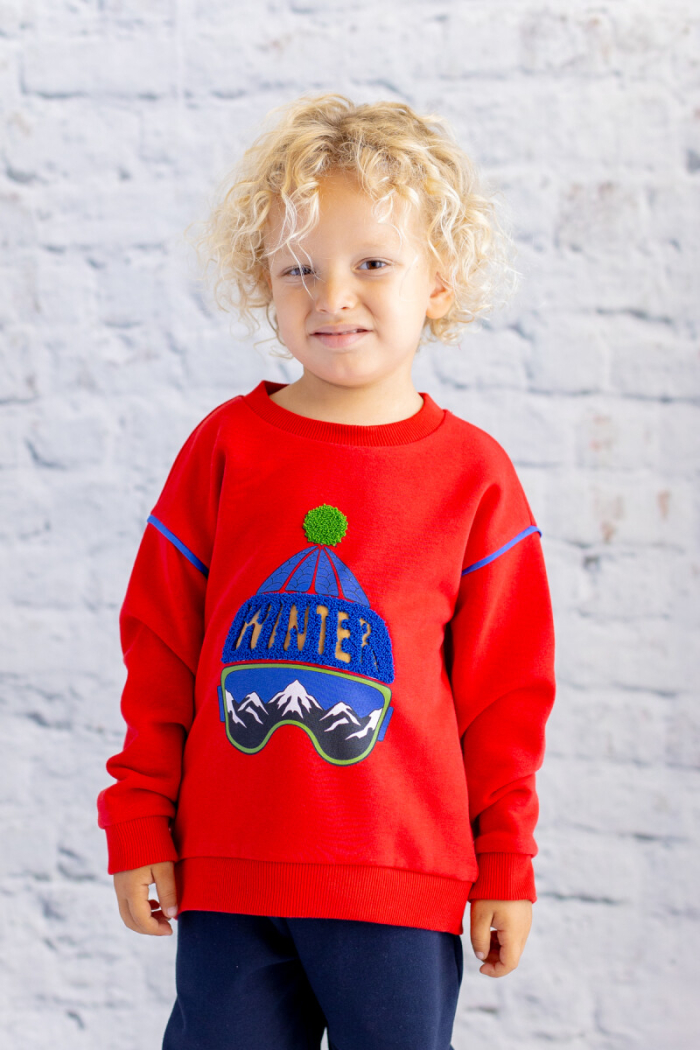 Wholesale Boys' Sweatshirt with Print and Embroidery Details 1-12Y - Producer: Zeyland - Wholesale Kids & Baby Clothes From Turkey - TheBS Kids
