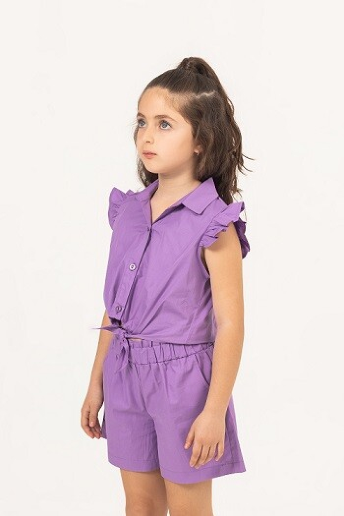 Wholesale Girls 2-Piece Blouse and Shorts Set 7-10Y - Producer: Büşra Bebe - Wholesale Kids & Baby Clothes From Turkey - TheBS Kids