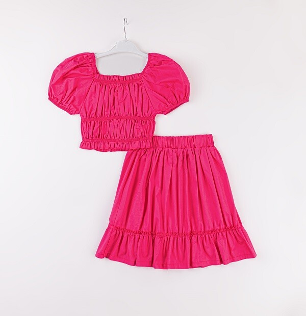 Wholesale Girls 2-Piece Blouse and Skirt Set 7-10Y - Producer: Büşra Bebe - Wholesale Kids & Baby Clothes From Turkey - TheBS Kids