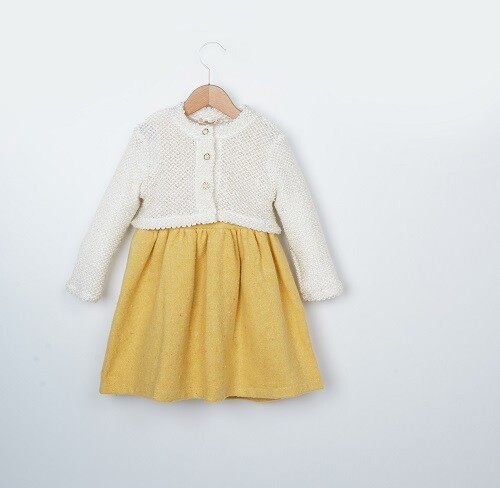 Wholesale Girls 2-Piece Bolero and Dress Set 3-6Y - Producer: Büşra Bebe - Wholesale Kids & Baby Clothes From Turkey - TheBS Kids