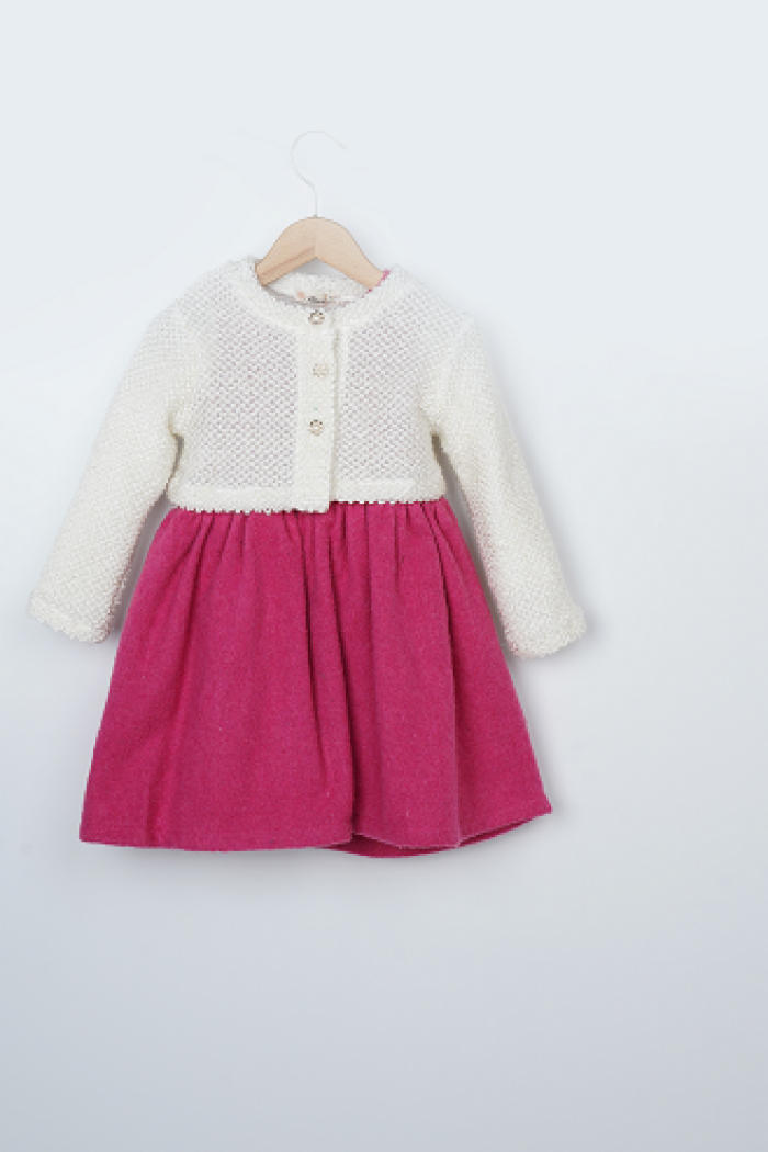 Wholesale Girls 2-Piece Bolero and Dress Set 3-6Y - Producer: Büşra Bebe - Wholesale Kids & Baby Clothes From Turkey - TheBS Kids