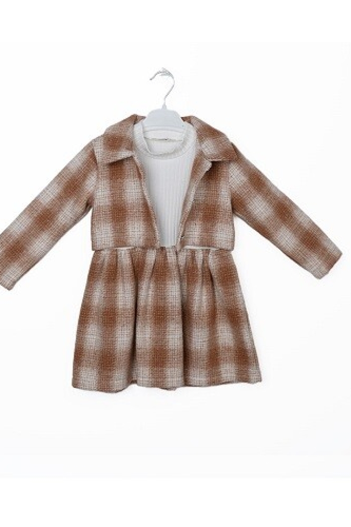 Wholesale Girls 2-Piece Dress and Jacket Set 3-6Y - Producer: Büşra Bebe - Wholesale Kids & Baby Clothes From Turkey - TheBS Kids