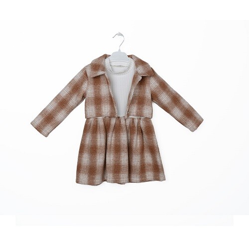 Wholesale Girls 2-Piece Dress and Jacket Set 3-6Y - Producer: Büşra Bebe - Wholesale Kids & Baby Clothes From Turkey - TheBS Kids