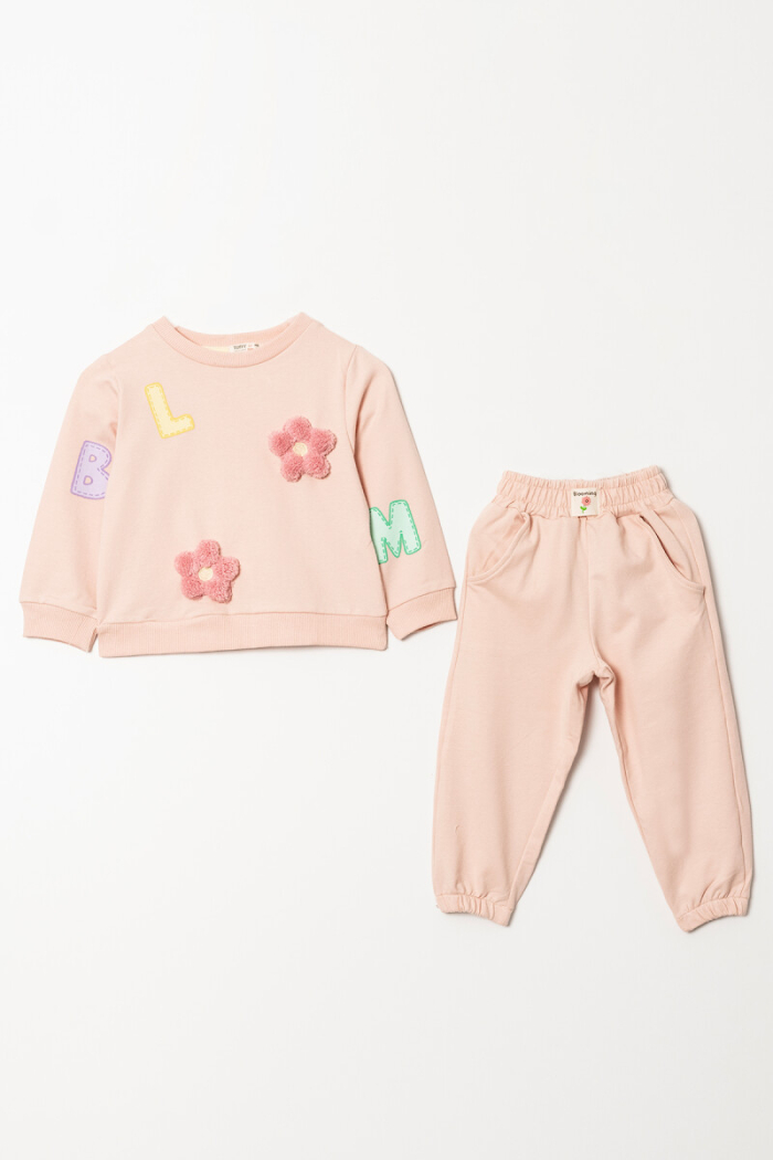Wholesale Girls 2-Piece Embroidered Tracksuit Set 2-5Y - Producer: Tuffy - Wholesale Kids & Baby Clothes From Turkey - TheBS Kids