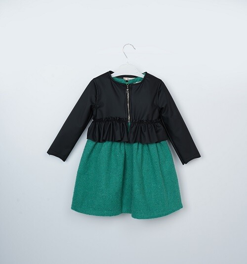 Wholesale Girls 2-Piece Jacket and Dress Set 3-6Y - Producer: Büşra Bebe - Wholesale Kids & Baby Clothes From Turkey - TheBS Kids