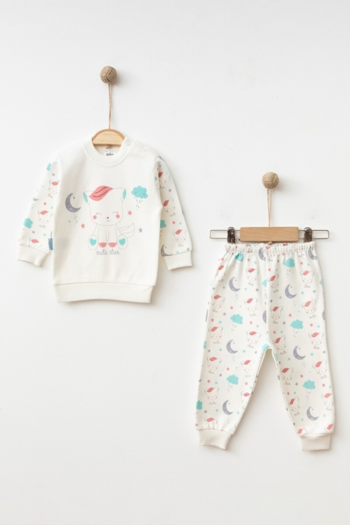 Wholesale Girl's 2-Piece Pajama Set 6-12M - Producer: Hoppidik - Wholesale Kids & Baby Clothes From Turkey - TheBS Kids
