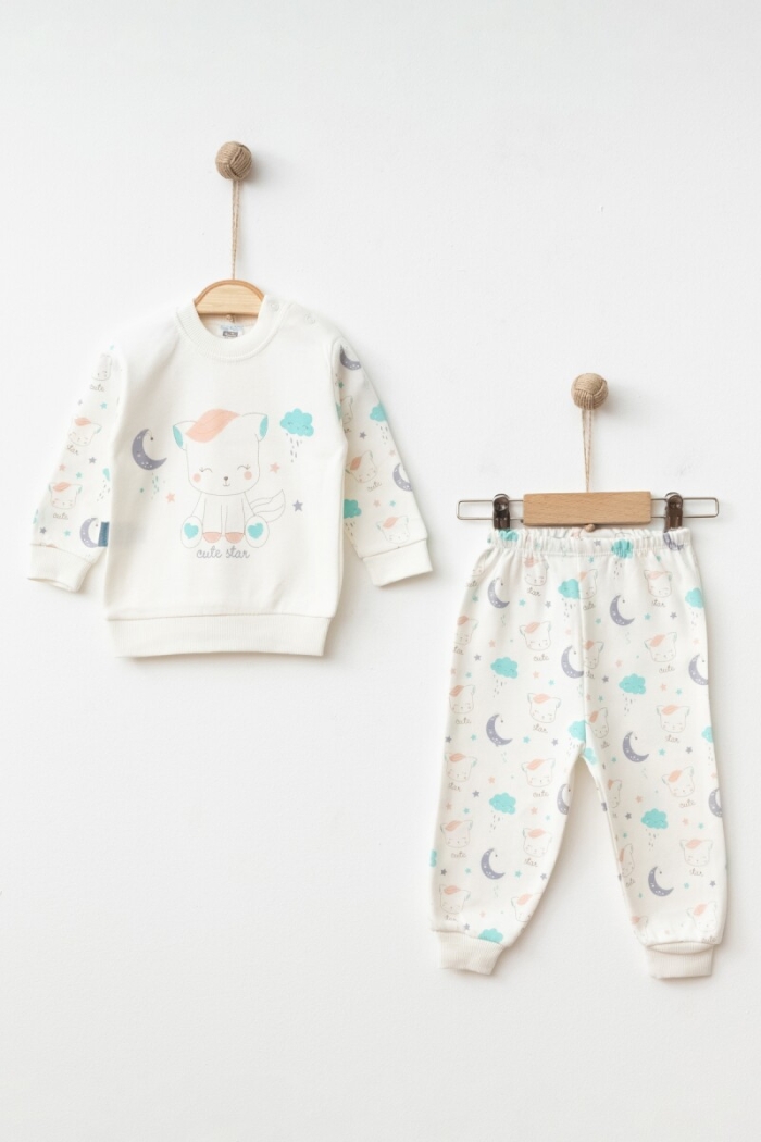 Wholesale Girl's 2-Piece Pajama Set 6-12M - Producer: Hoppidik - Wholesale Kids & Baby Clothes From Turkey - TheBS Kids