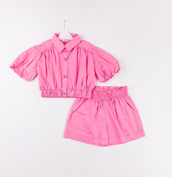 Wholesale Girls 2-Piece Shirt and Shorts Set 7-10Y - Producer: Büşra Bebe - Wholesale Kids & Baby Clothes From Turkey - TheBS Kids
