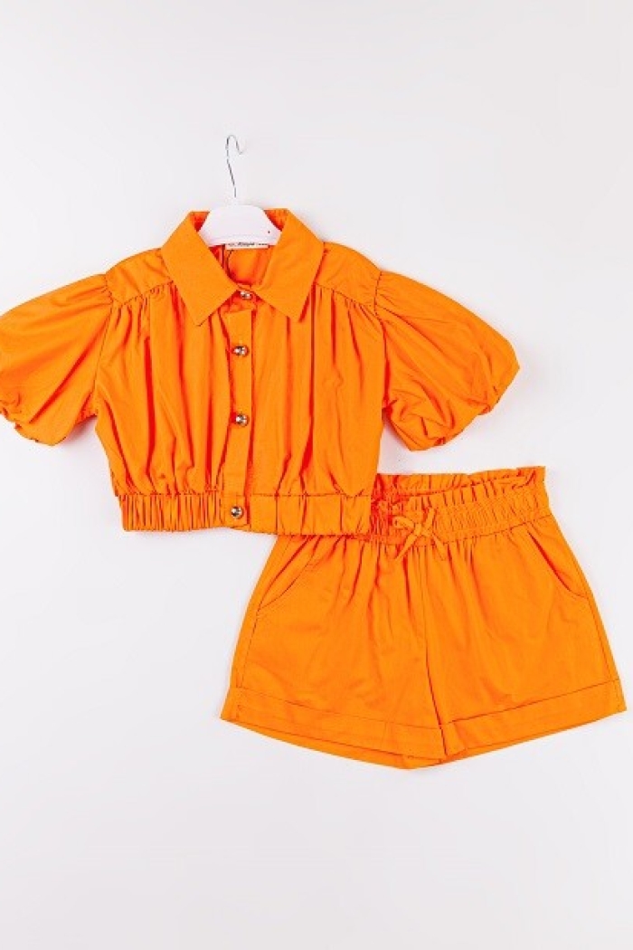 Wholesale Girls 2-Piece Shirt and Shorts Set 7-10Y - Producer: Büşra Bebe - Wholesale Kids & Baby Clothes From Turkey - TheBS Kids