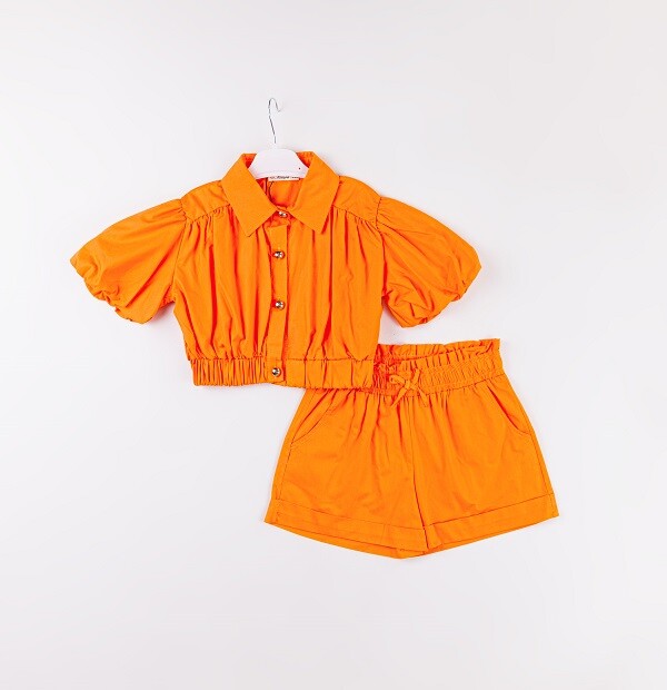 Wholesale Girls 2-Piece Shirt and Shorts Set 7-10Y - Producer: Büşra Bebe - Wholesale Kids & Baby Clothes From Turkey - TheBS Kids
