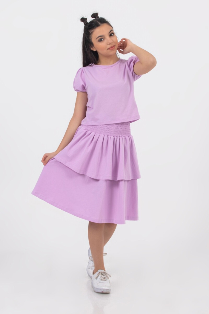 Wholesale Girls 2-Piece Skirt and T-Shirt Set 10-13Y - Producer: Tuffy - Wholesale Kids & Baby Clothes From Turkey - TheBS Kids