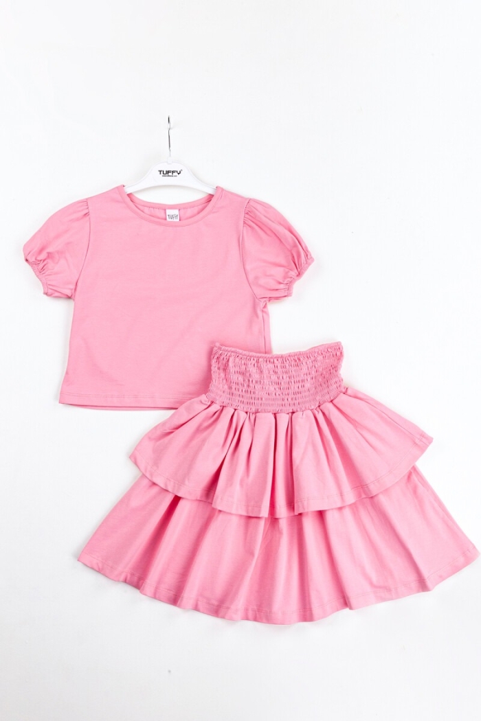 Wholesale Girls 2-Piece Skirt and T-Shirt Set 10-13Y - Producer: Tuffy - Wholesale Kids & Baby Clothes From Turkey - TheBS Kids