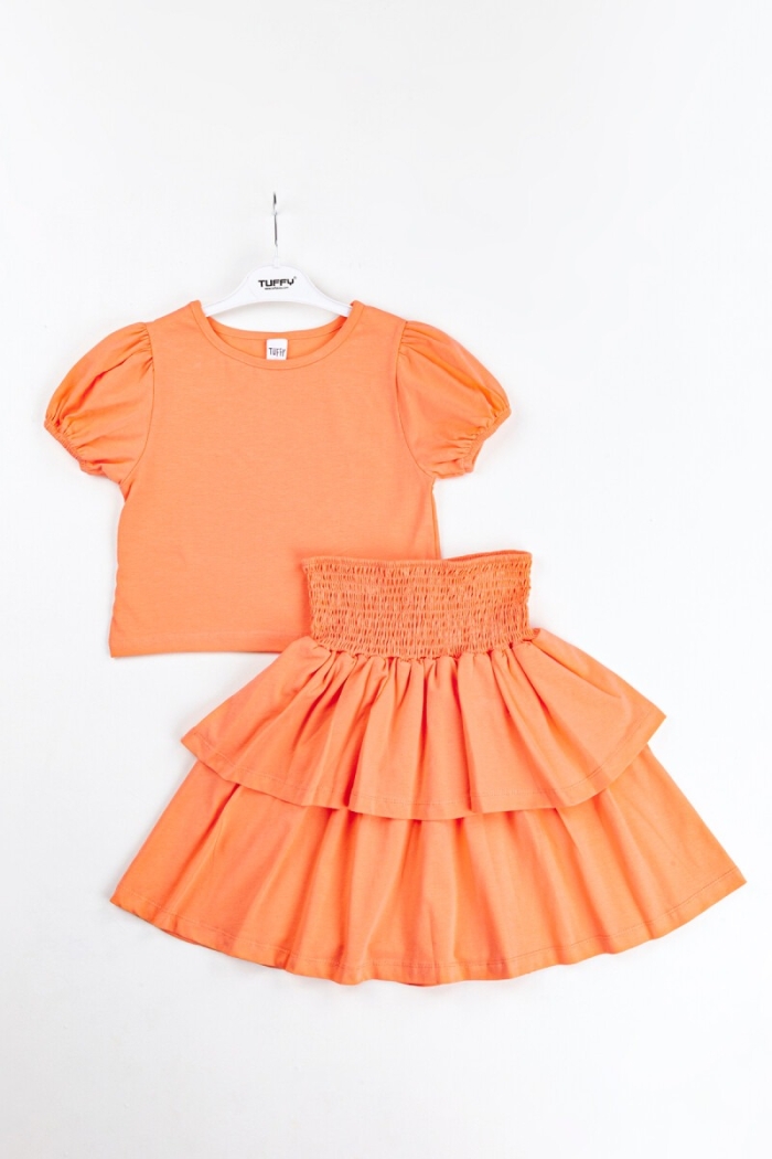 Wholesale Girls 2-Piece Skirt and T-Shirt Set 10-13Y - Producer: Tuffy - Wholesale Kids & Baby Clothes From Turkey - TheBS Kids