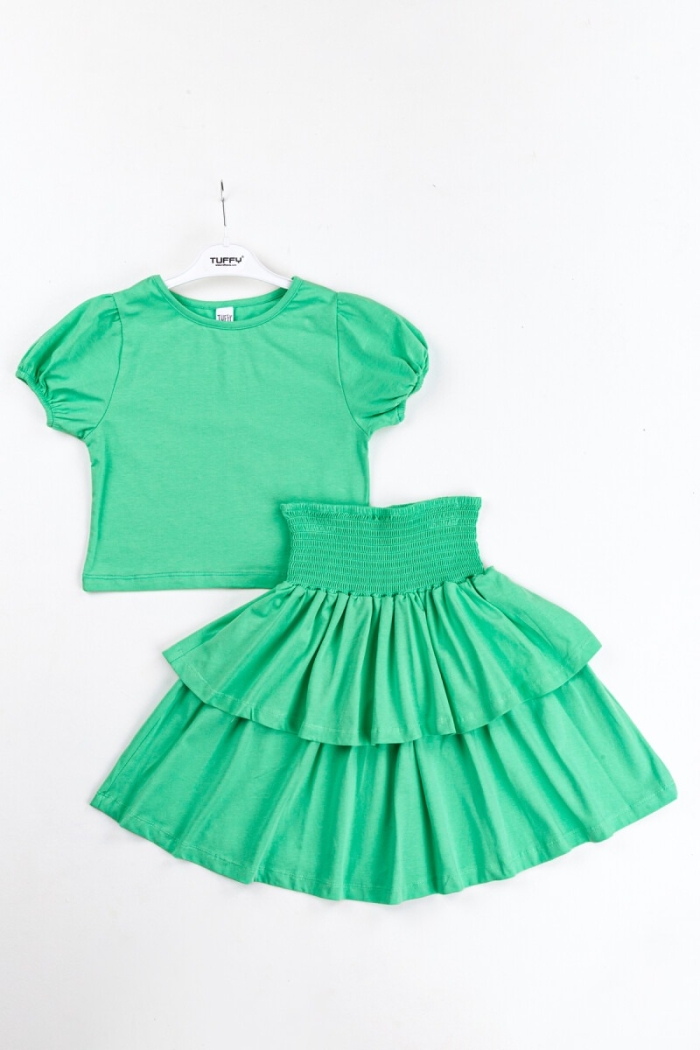 Wholesale Girls 2-Piece Skirt and T-Shirt Set 10-13Y - Producer: Tuffy - Wholesale Kids & Baby Clothes From Turkey - TheBS Kids