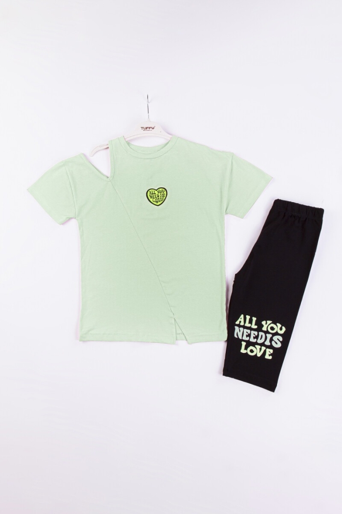 Wholesale Girls 2-Piece T-shirt and Leggings Set 10-13Y - Producer: Tuffy - Wholesale Kids & Baby Clothes From Turkey - TheBS Kids