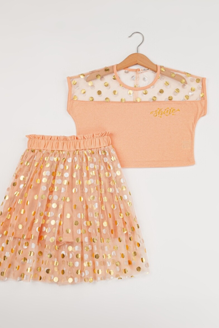 Wholesale Girls 2-Piece T-Shirt and Skirt Set 7-10Y - Producer: Büşra Bebe - Wholesale Kids & Baby Clothes From Turkey - TheBS Kids