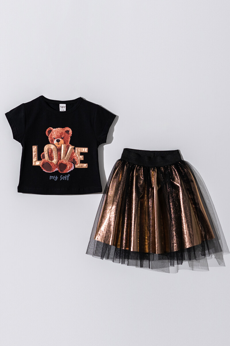 Wholesale Girls 2-Pieces T-shirt and Skirt Set 2-5Y - Producer: Tuffy - Wholesale Kids & Baby Clothes From Turkey - TheBS Kids