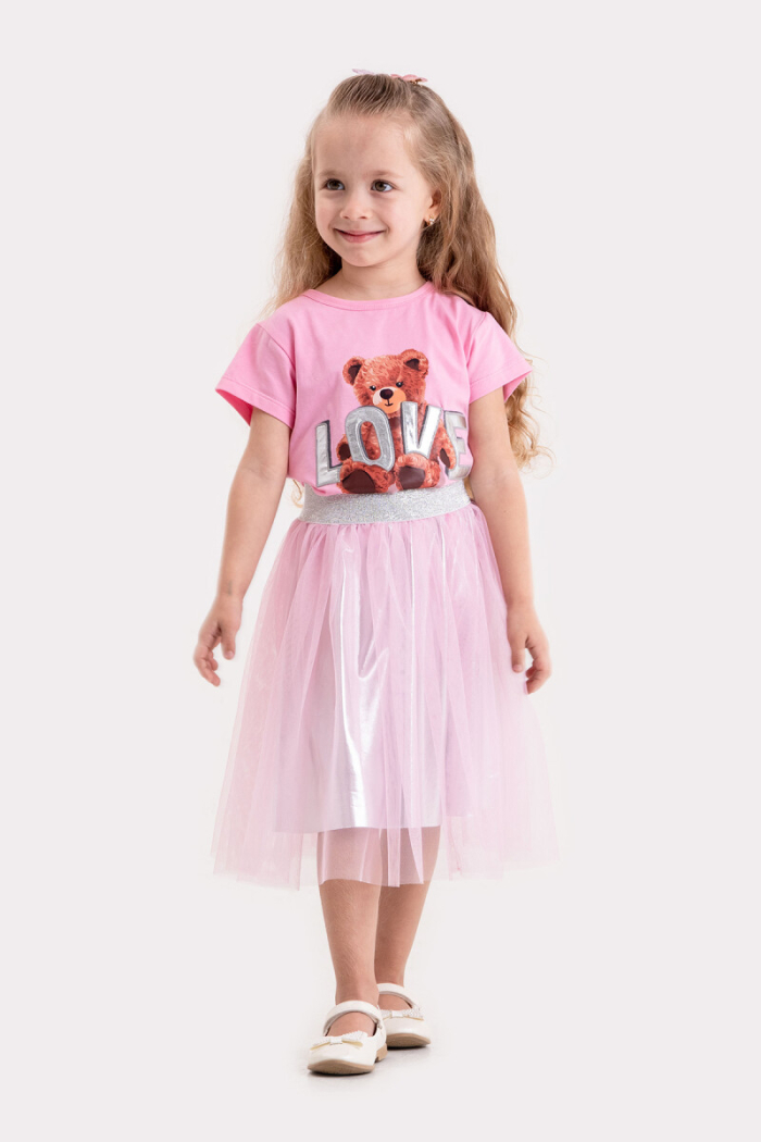 Wholesale Girls 2-Pieces T-shirt and Skirt Set 2-5Y - Producer: Tuffy - Wholesale Kids & Baby Clothes From Turkey - TheBS Kids