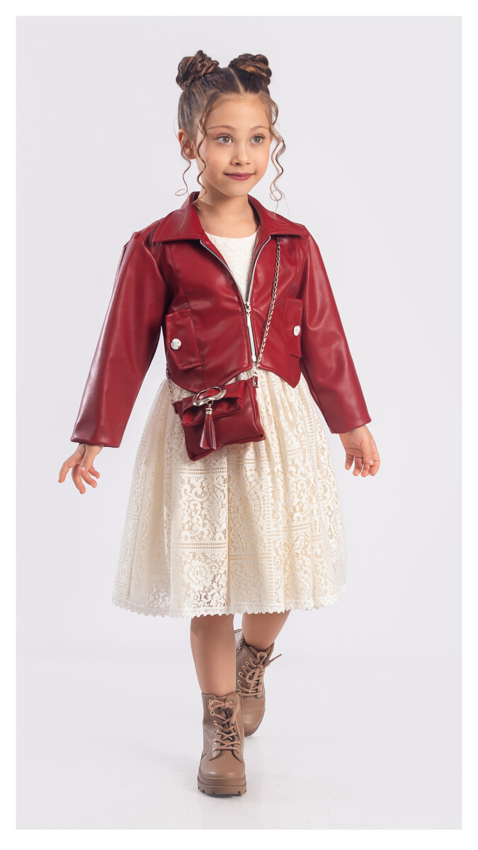 Wholesale Girls 3-Piece Dress, Jacket and Bag Set 6-12Y - Producer: Tivido - Wholesale Kids & Baby Clothes From Turkey - TheBS Kids
