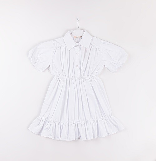 Wholesale Girls Balloon Sleeve Dress 7-10Y - Producer: Büşra Bebe - Wholesale Kids & Baby Clothes From Turkey - TheBS Kids