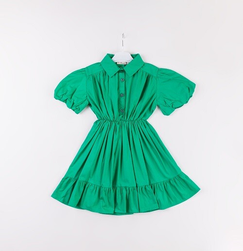 Wholesale Girls Balloon Sleeve Dress 7-10Y - Producer: Büşra Bebe - Wholesale Kids & Baby Clothes From Turkey - TheBS Kids