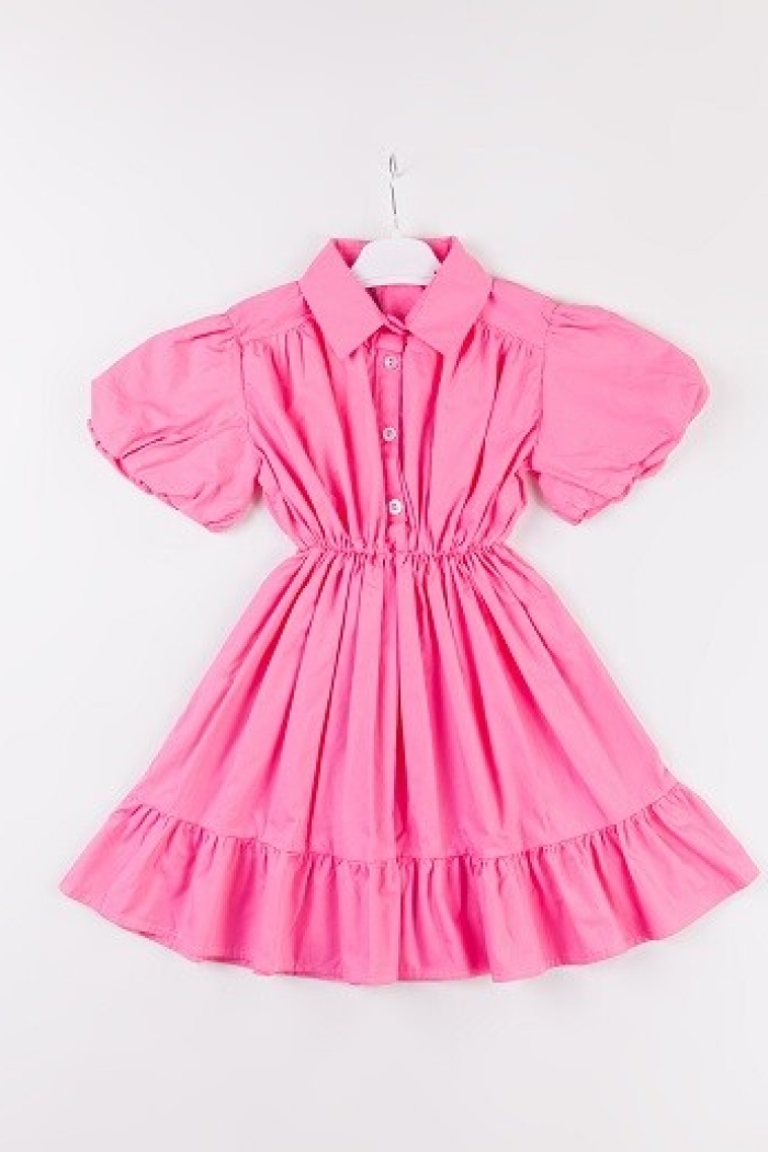 Wholesale Girls Balloon Sleeve Dress 7-10Y - Producer: Büşra Bebe - Wholesale Kids & Baby Clothes From Turkey - TheBS Kids