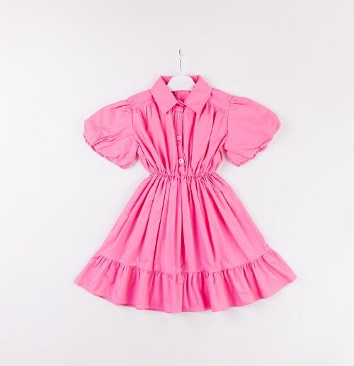 Wholesale Girls Balloon Sleeve Dress 7-10Y - Producer: Büşra Bebe - Wholesale Kids & Baby Clothes From Turkey - TheBS Kids