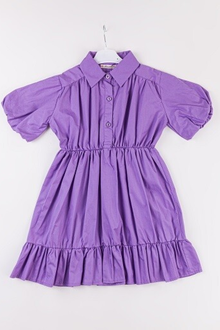 Wholesale Girls Balloon Sleeve Dress 7-10Y - Producer: Büşra Bebe - Wholesale Kids & Baby Clothes From Turkey - TheBS Kids